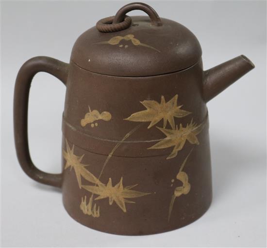 A redware teapot